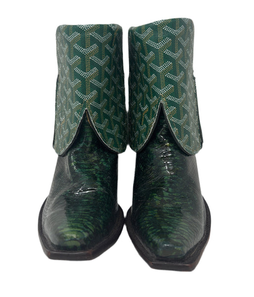Charlie Horse Emerald Green Boots Sz-8.5