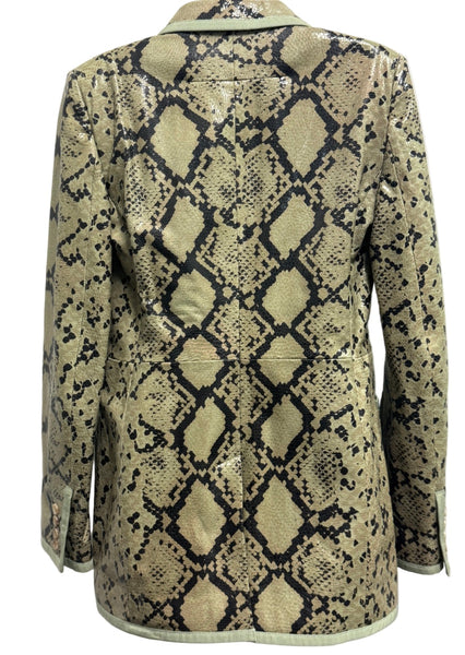 GIVENCHY- Resort 2016 Runway Snakeskin Womens Blazer- SZ 40