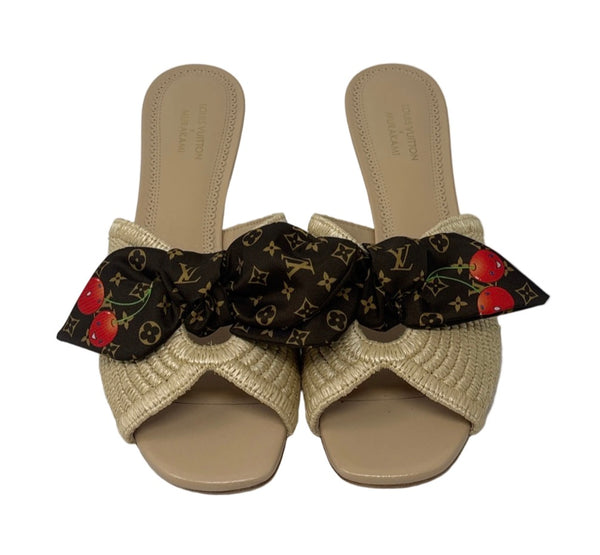Louis Vuitton X Murakami-NEW In Box-Cherry Slides Sz-39