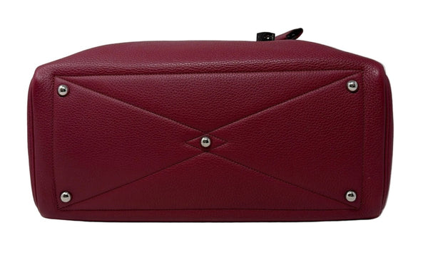Hermès-Preloved-Victoria || 35 Raspberry Shoulder Tote Bag