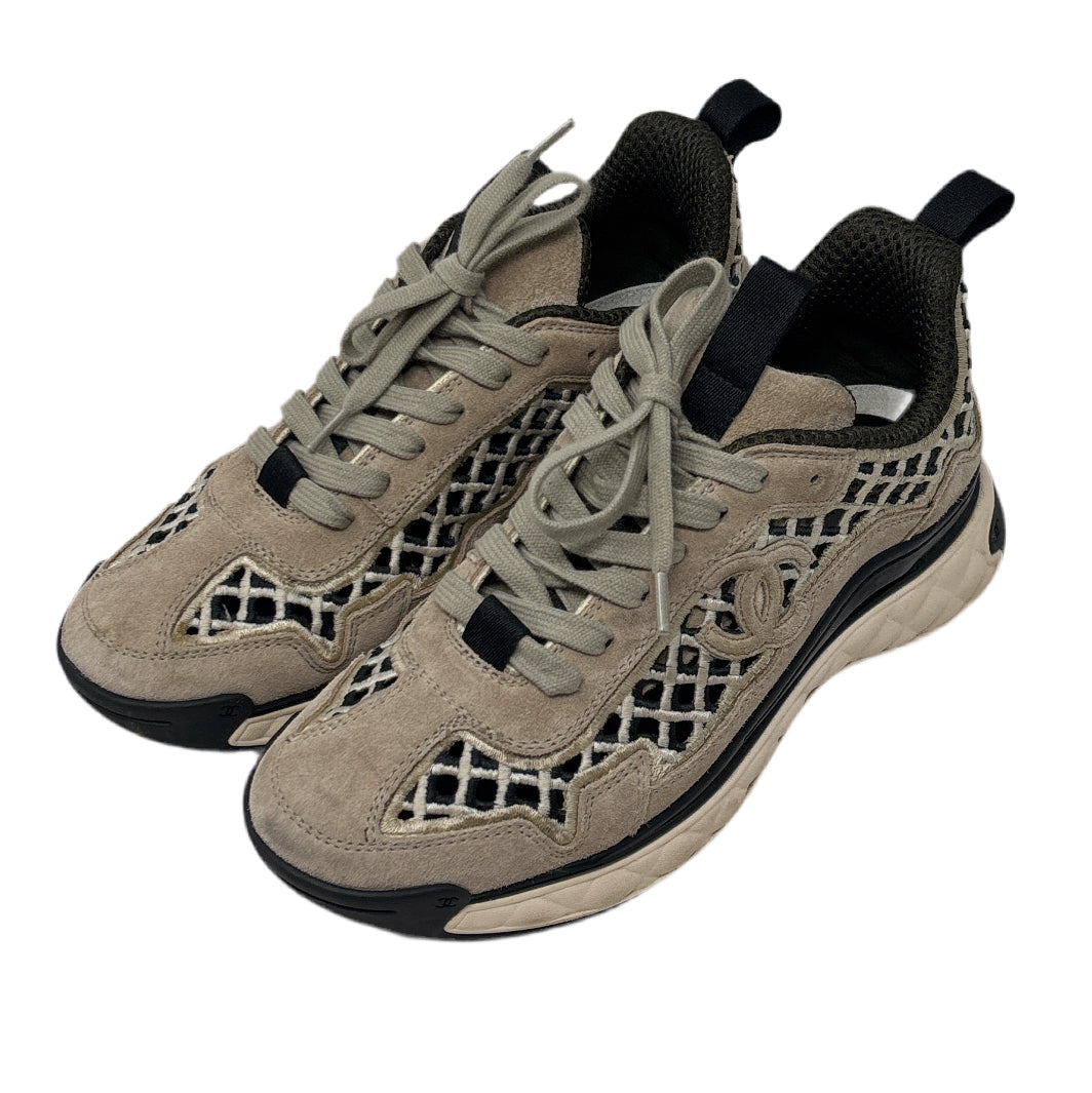 Chanel Beige Sports shoe size-36