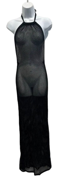 BALENCIAGA Halter Neck Maxi Dress Sz-Large