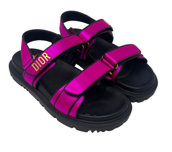 Christian Dior-NEW-DiorAct Hot Pink Sandals Sz-38