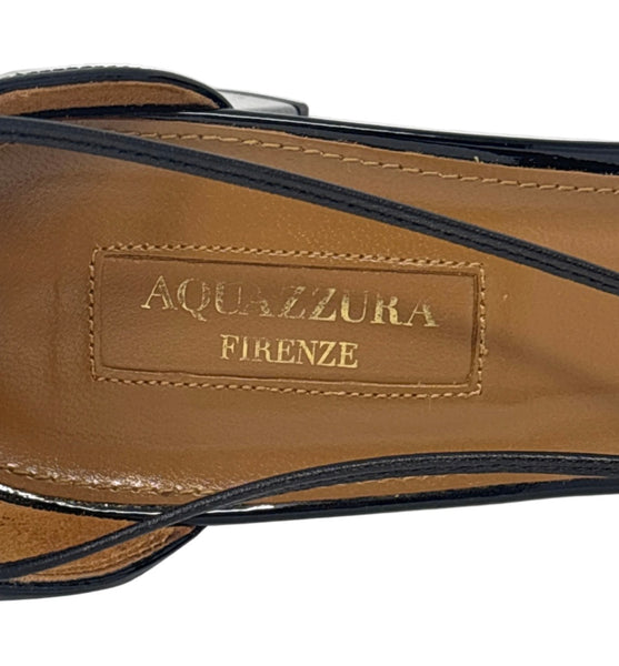 AQUAZZURA-Alex Patent Leather Pumps Sz-38