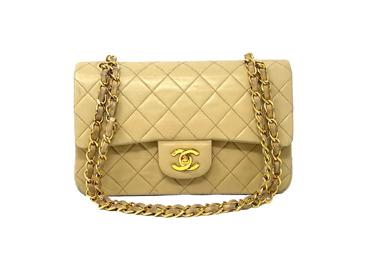Chanel Beige Quilted Flap Bag