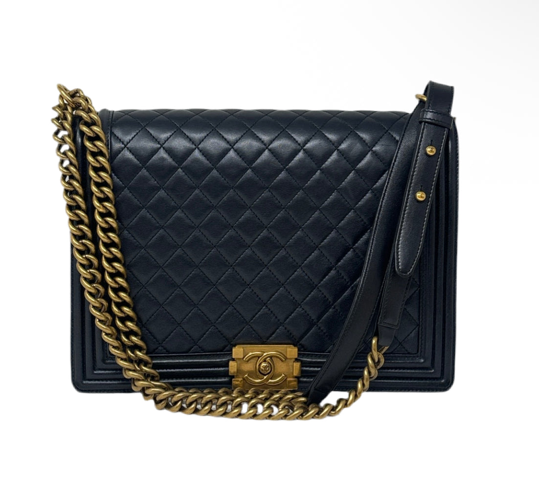 ChanelJumbo Boy Bag- Midnight Blue