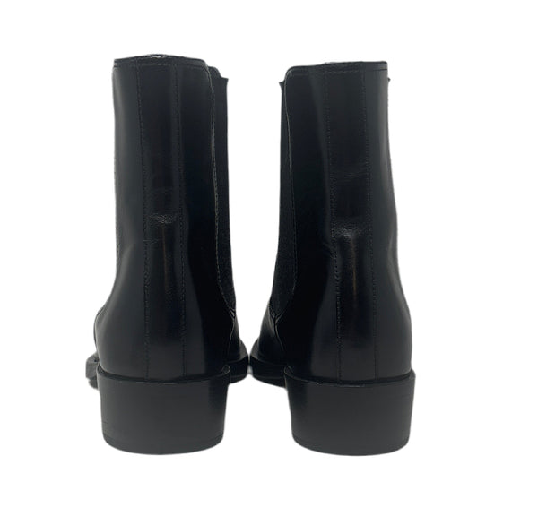 Alexander Mcqueen Black Ankle Boots Sz-38
