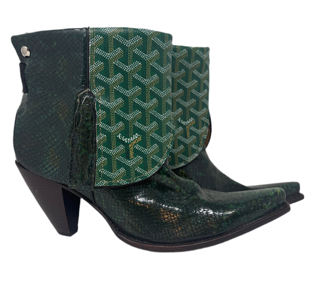 Charlie Horse Emerald Green Boots Sz-8.5