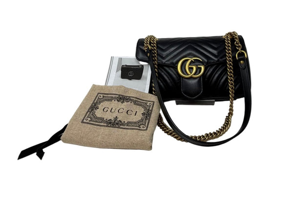Gucci-Preloved-Small GG Matelasse Marmont-With Dustbag