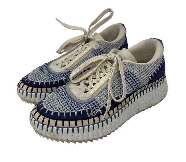 Chloé Nama EmbroideredSneakers Sz-40