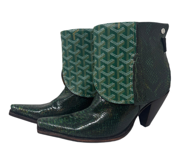 Charlie Horse Emerald Green Boots Sz-8.5