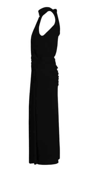 Johanna Ortiz-Jersey Retro Drape Maxi Dress Sz-10