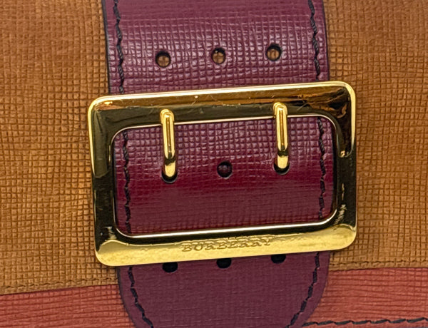 Burberry Multi-Color Leather Buckle Shoulder Bag
