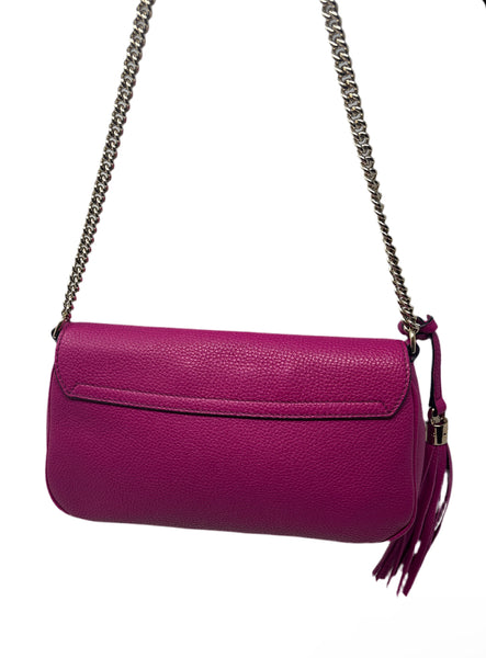 Gucci-Fuchsia Soho Chain Flap Shoulder Bag