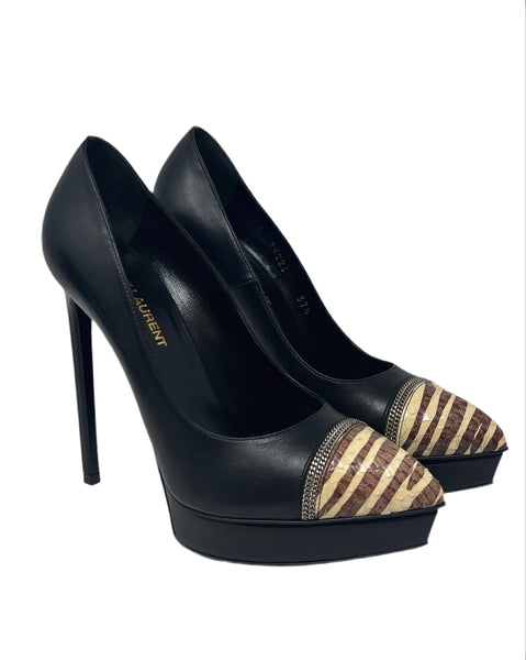 Saint Laurent Zebra Heels Size-37.5