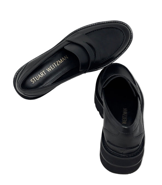 Stuart Weitzman Black Penny Loafer Sz-9.5