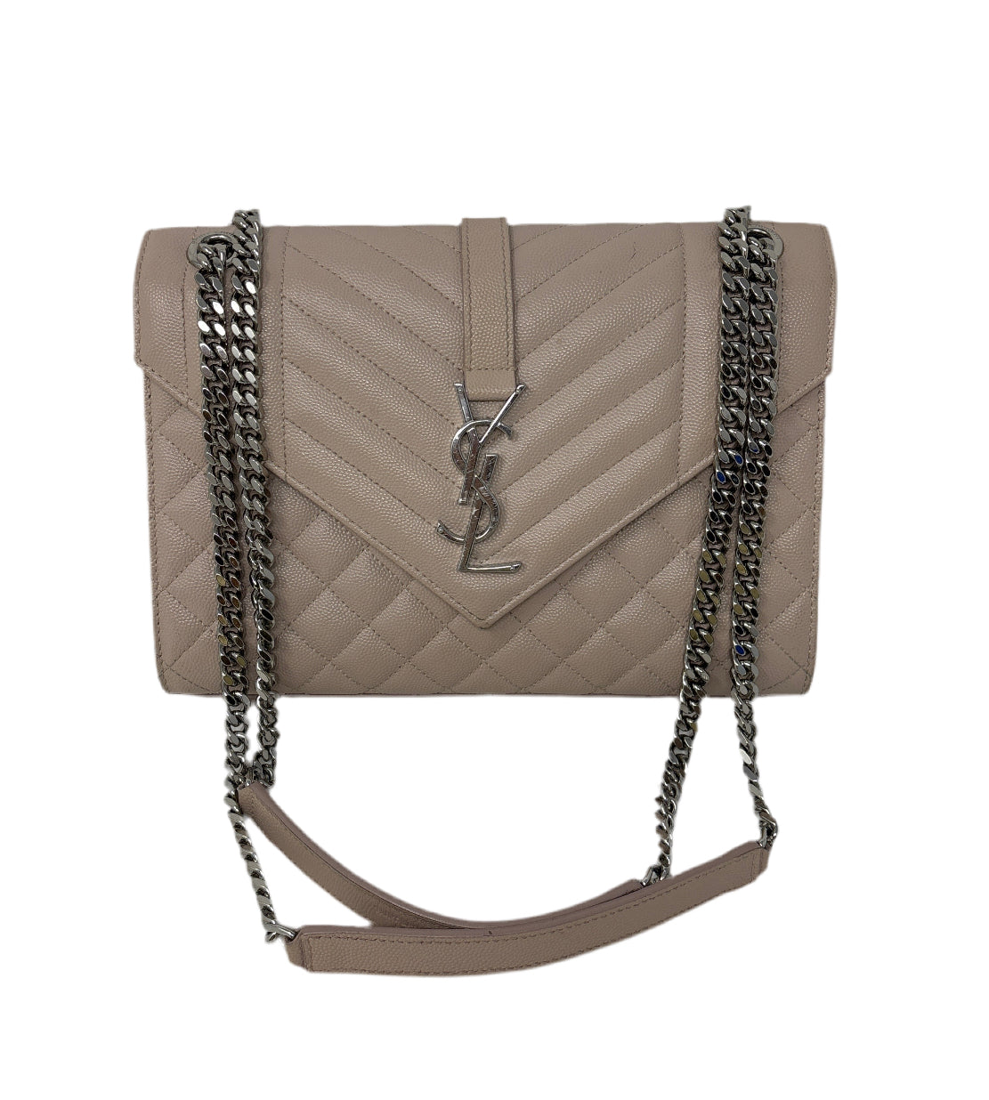 YSL quilted light pink crossbody Sz-Medium