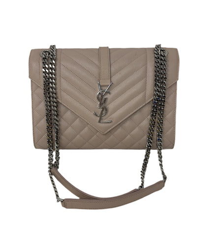 YSL quilted light pink crossbody Sz-Medium