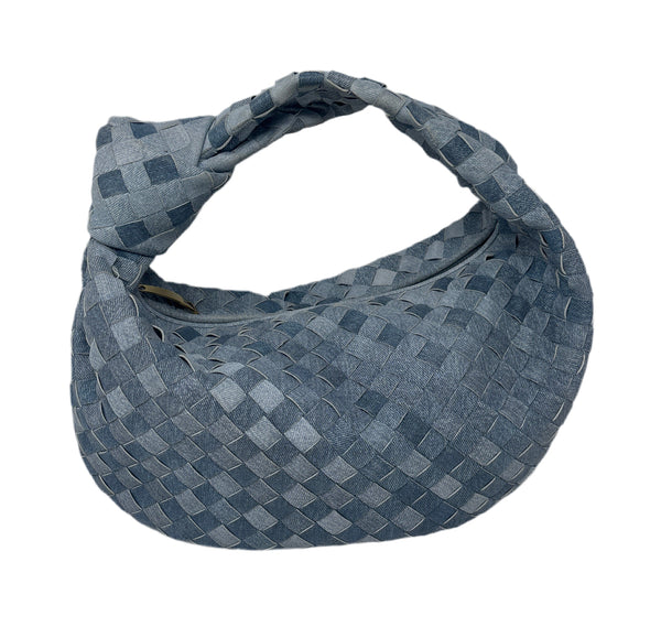 Bottega Veneta Nappa Denim Jodie Teen Bag