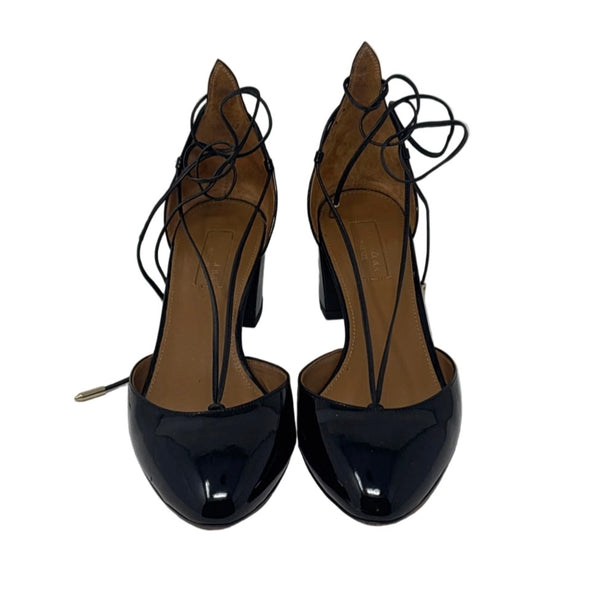 AQUAZZURA-Alex Patent Leather Pumps Sz-38