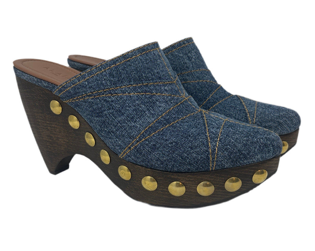 ALAIA Denim Clog Heels Sz-39