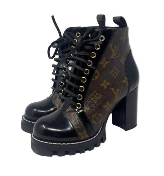 Louis Vuitton Monogram Ankle Boots Sz-36.5