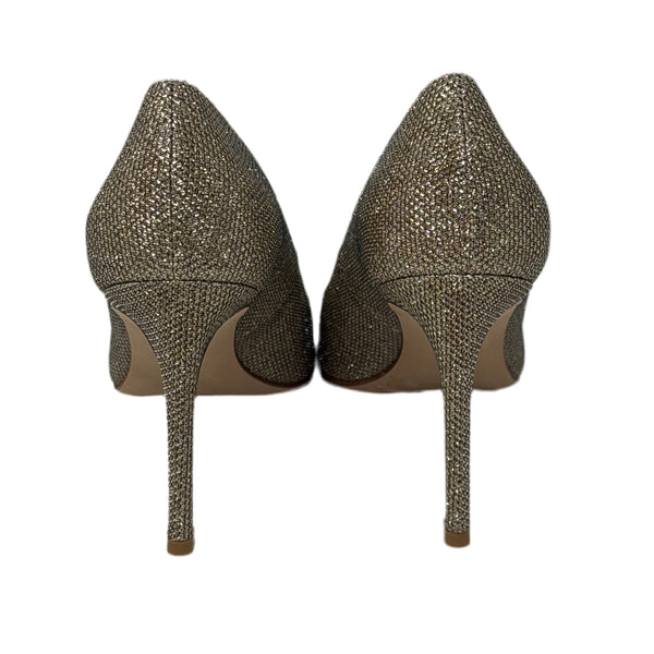 Stuart Weitzman Gold Glitter Pumps Sz-8 - New Without Box