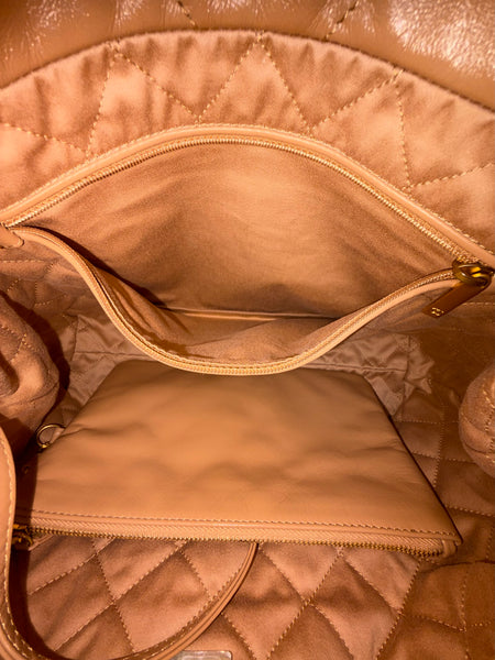 Chanel-NEW With Box-Tan Orange Chanel 22 Tote Bag