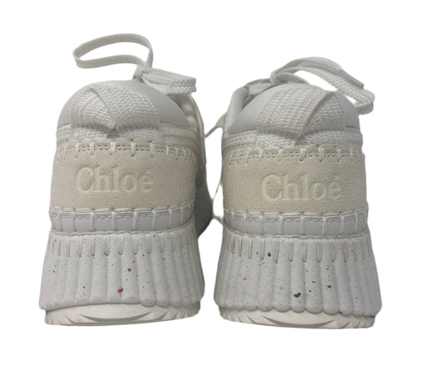 Chloé Cream -White Sneakers Sz-40