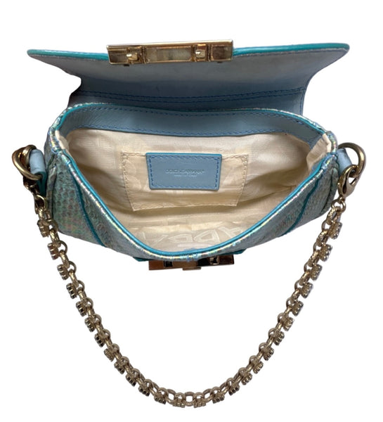 Dolce & Gabbana-Faux Snakeskin Clutch - Pristine Condition