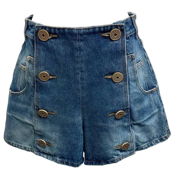 Balmain-Preloved-Denim Shorts Sz-38