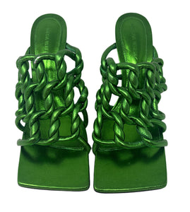 Bottega Veneta Green Heels Sz-41