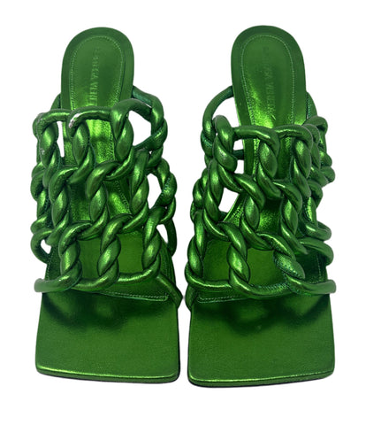 Bottega Veneta Green Heels Sz-41