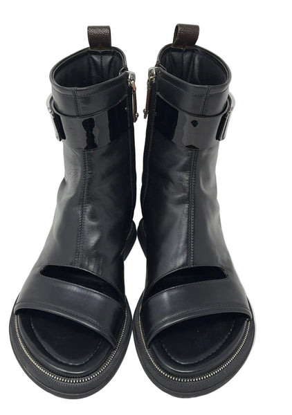 Louis Vuitton-Preloved-Moonlight Open-Toe Ankle Boots Sz-40