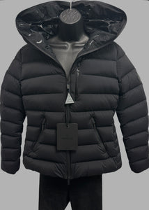 Moncler black herbe down jacket