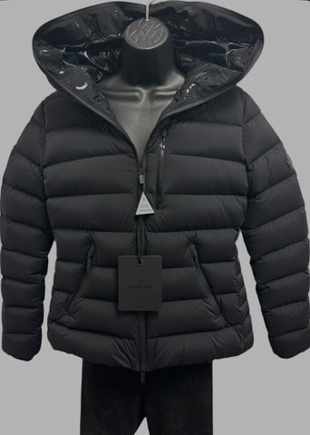 Moncler black herbe down jacket