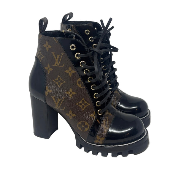 Louis Vuitton Monogram Ankle Boots Sz-36.5