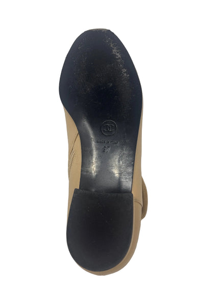 Chanel Beige Short Boots Sz-37
