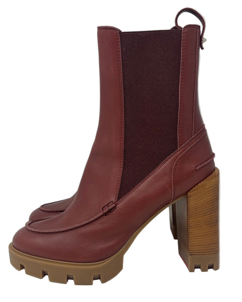 Christian Louboutin-Preloved Glory Booty Platform Booties Sz-42