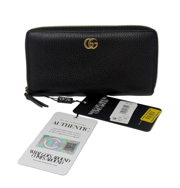 Gucci-New With Tags & With Box-GG Marmont Zip Around Wallet