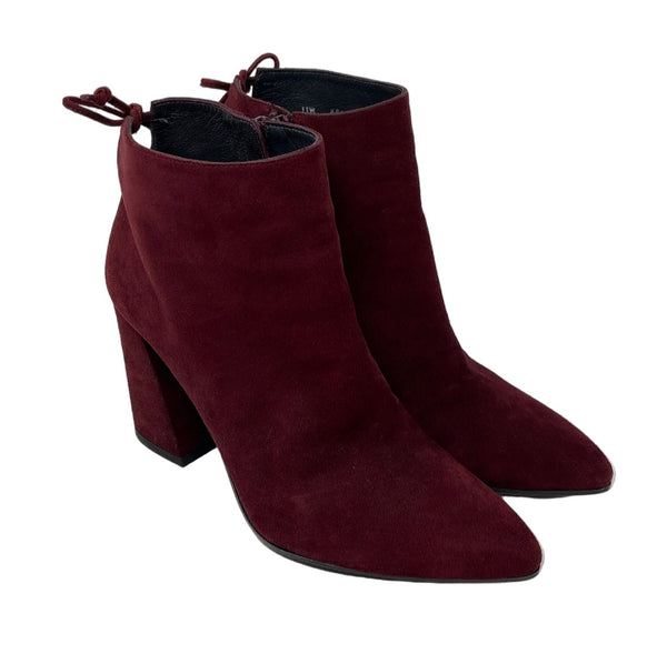 Stuart Weitzman Burgundy Bootie Sz-7