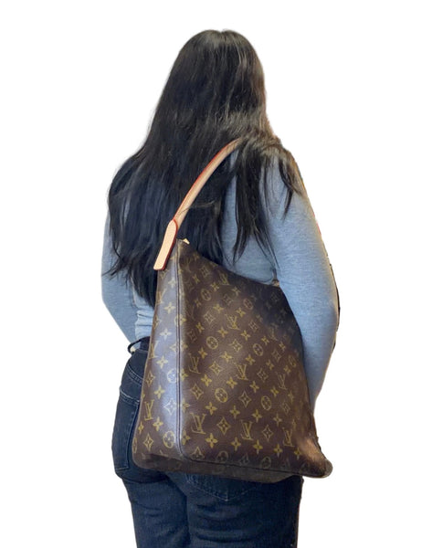 Louis Vuitton-Preloved-Monogram Looping GM Bag With Dustbag & Box
