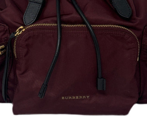 Burberry Burgundy Rucksack Backpack