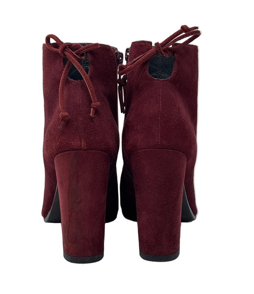 Stuart Weitzman Burgundy Bootie Sz-7