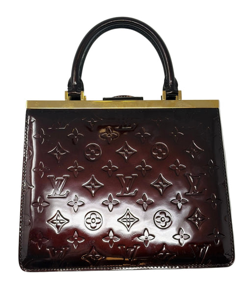 Louis Vuitton-Burgundy Monogram Vernis Déesse Bag