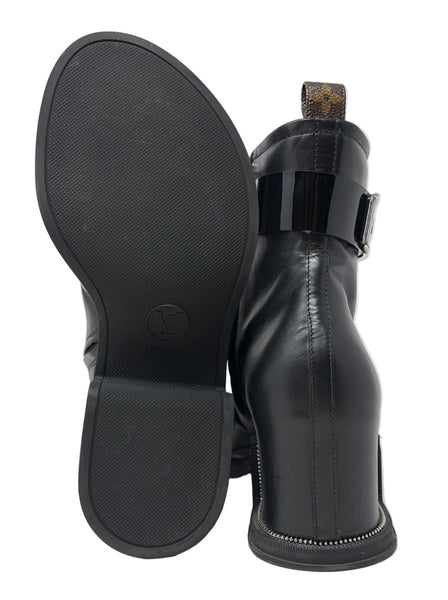 Louis Vuitton-Preloved-Moonlight Open-Toe Ankle Boots Sz-40