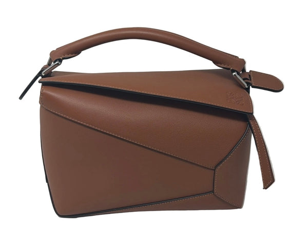 LOEWE-Preloved-Caramel Puzzle Bag