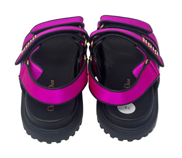 Christian Dior-NEW-DiorAct Hot Pink Sandals Sz-38