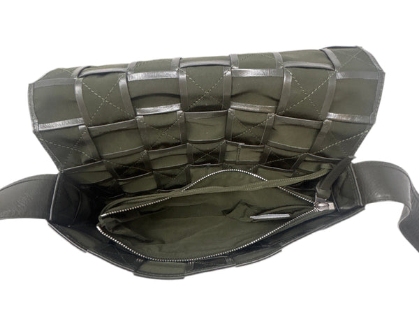 Bottega Veneta Cassette Shoulder Bag Olive Green