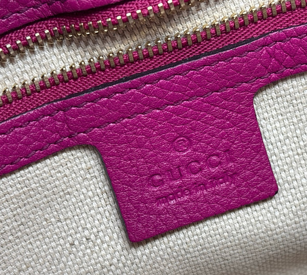 Gucci-Fuchsia Soho Chain Flap Shoulder Bag